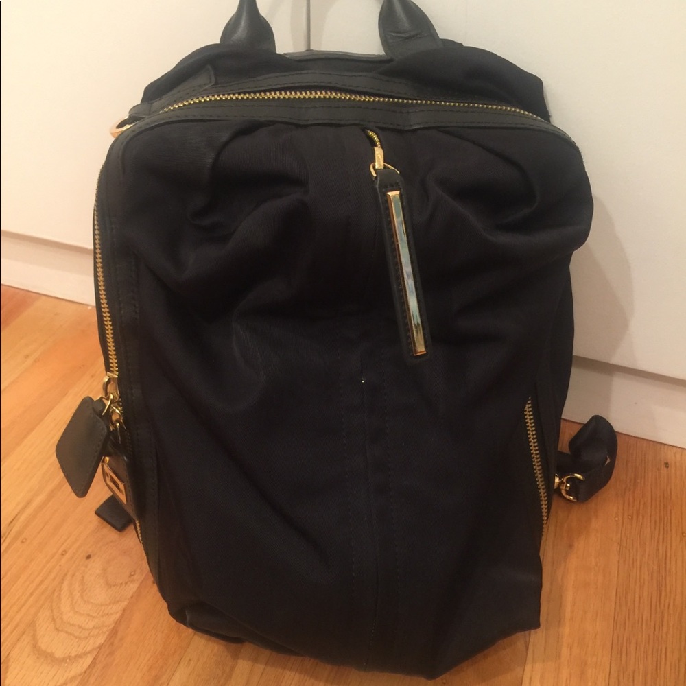 Caraa Studio 2 Medium Backpack Black With Gold Hardware - Picture 3 of 9